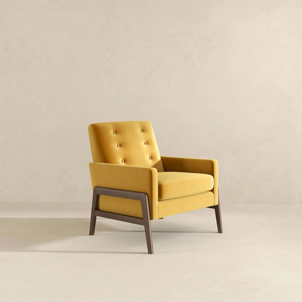 Cole Solid Wood Lounge Chair. Picture 6