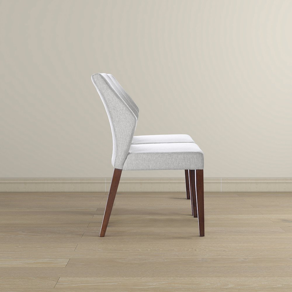 Luca Light Grey Fabric Dining Chair (Set Of 2). Picture 4