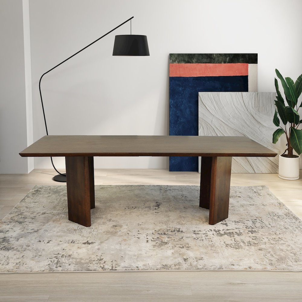 Alden Walnut Dining Table. Picture 2