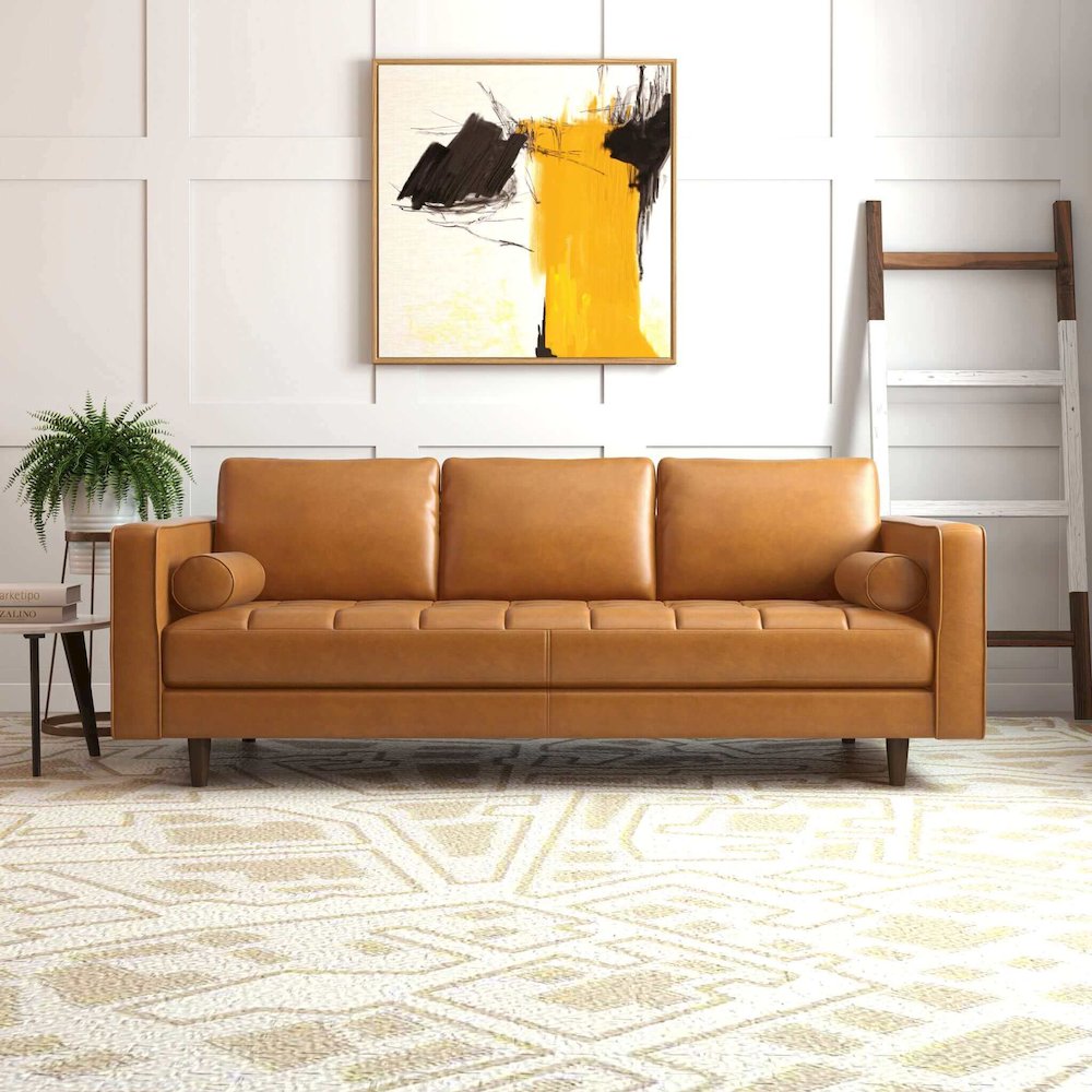 Catherine Mid-Century Modern Sofa. Picture 4
