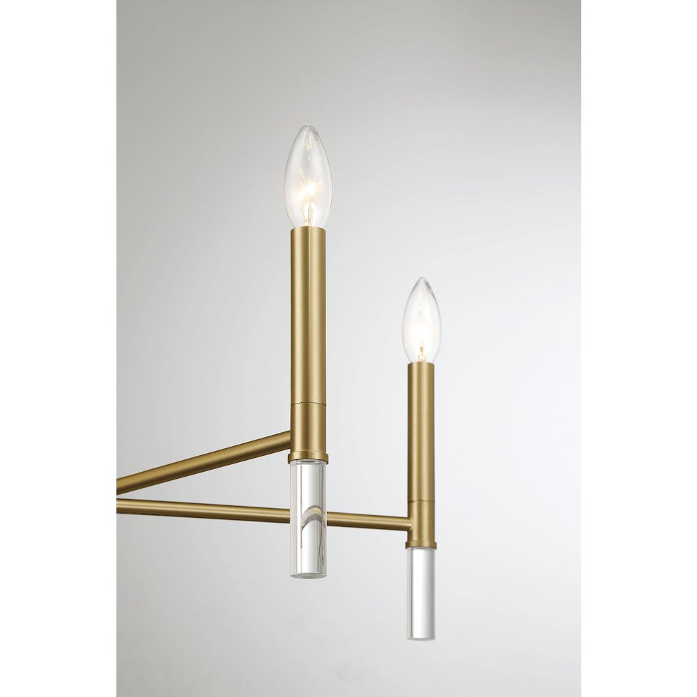 Courtyard Five Light Golden Brass Candle Light Chandelier. Picture 3