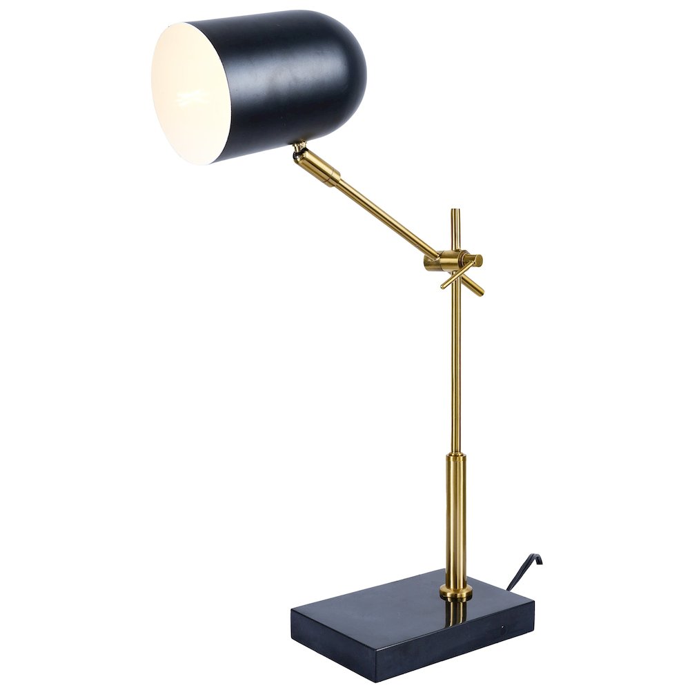 Lumora Table Lamp - Black outer - White inner. Picture 4