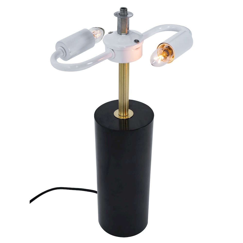 Kinetic Table Lamp - Gold outer and White inner. Picture 5