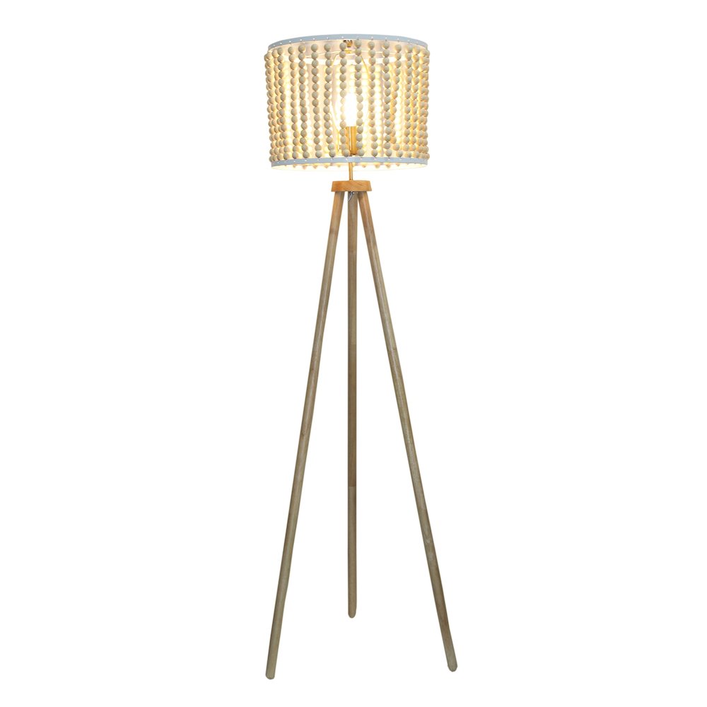 Brillo Three Legged Floor Lamp Natural. Picture 1