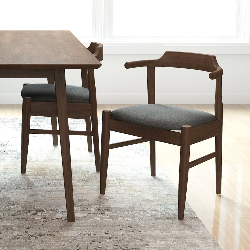 Daisy Gray Fabric Dining Chair (Set Of 2). Picture 2