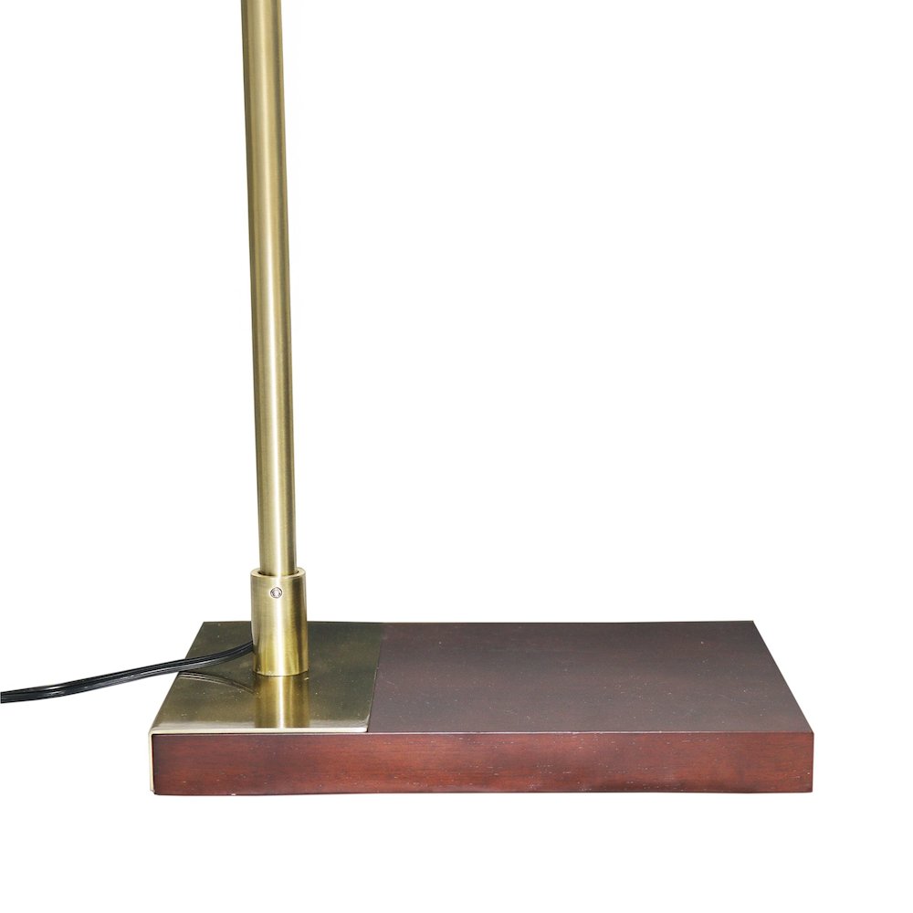 Brizo Bamboo Lampshade Floor Lamp Dark brown and Bronze. Picture 3