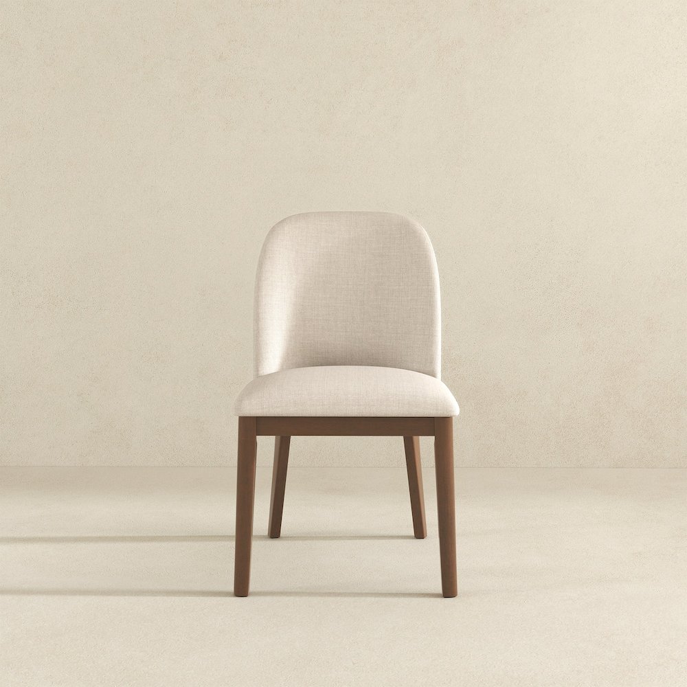 Kaitlyn Beige Fabric Dining Chair (Set Of 2). Picture 2