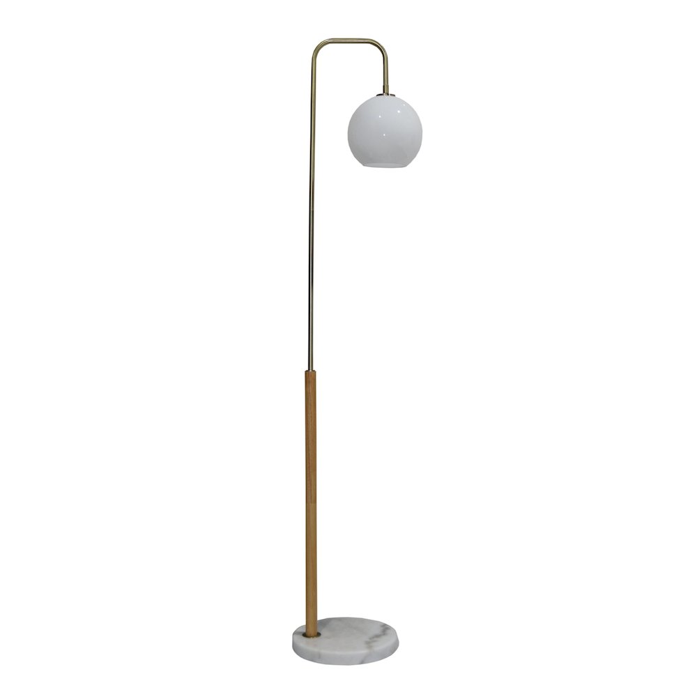 Solaris White Lampshade Floor Lamp. Picture 2
