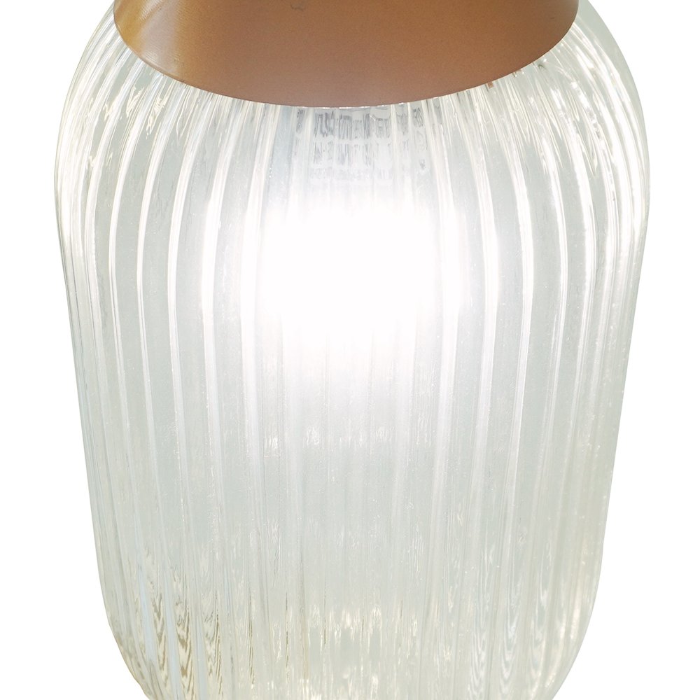 Gala Pendant Lamp - Bronze and Clear. Picture 6