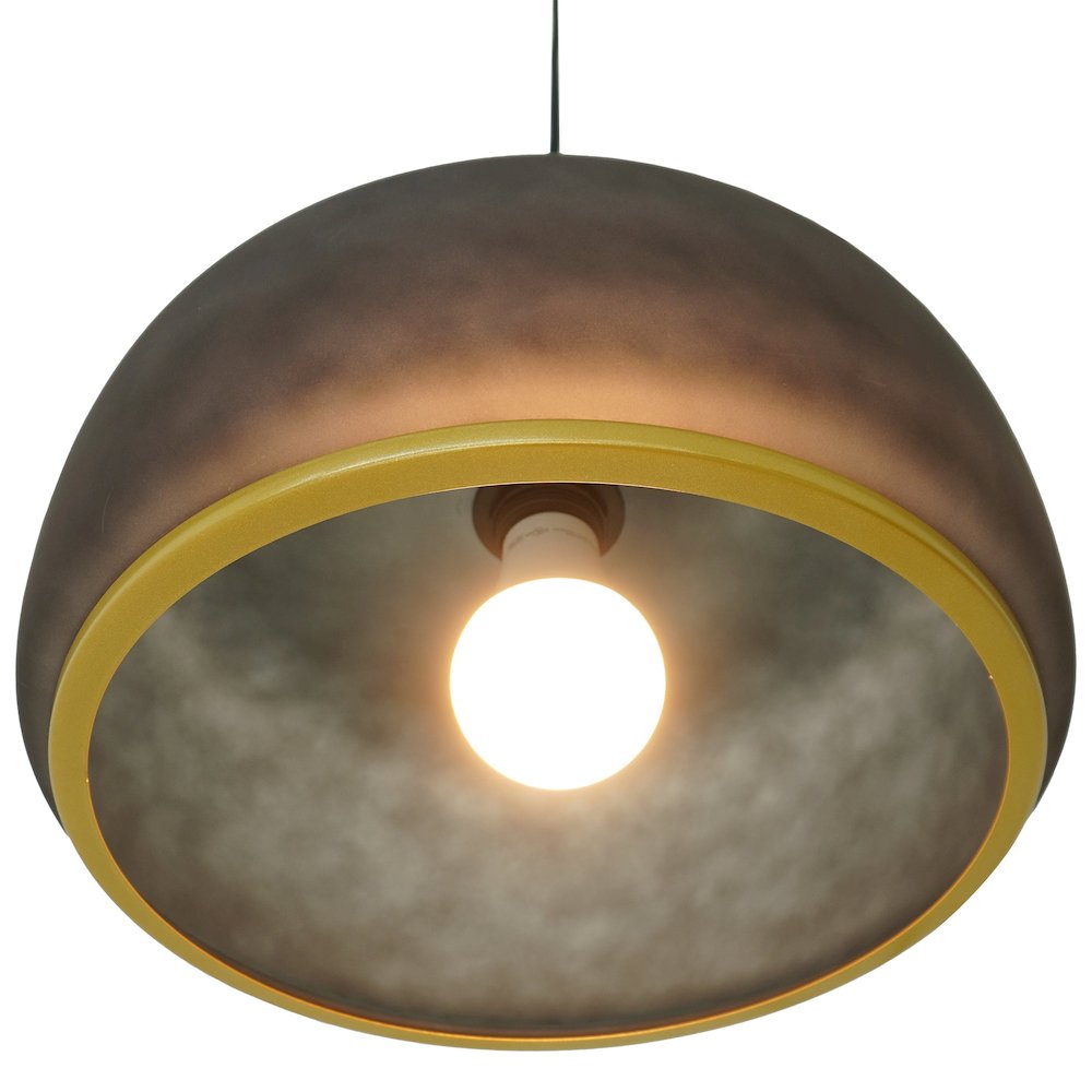 Dune Pendant Lamp - Black Sprayed and Gold. Picture 2