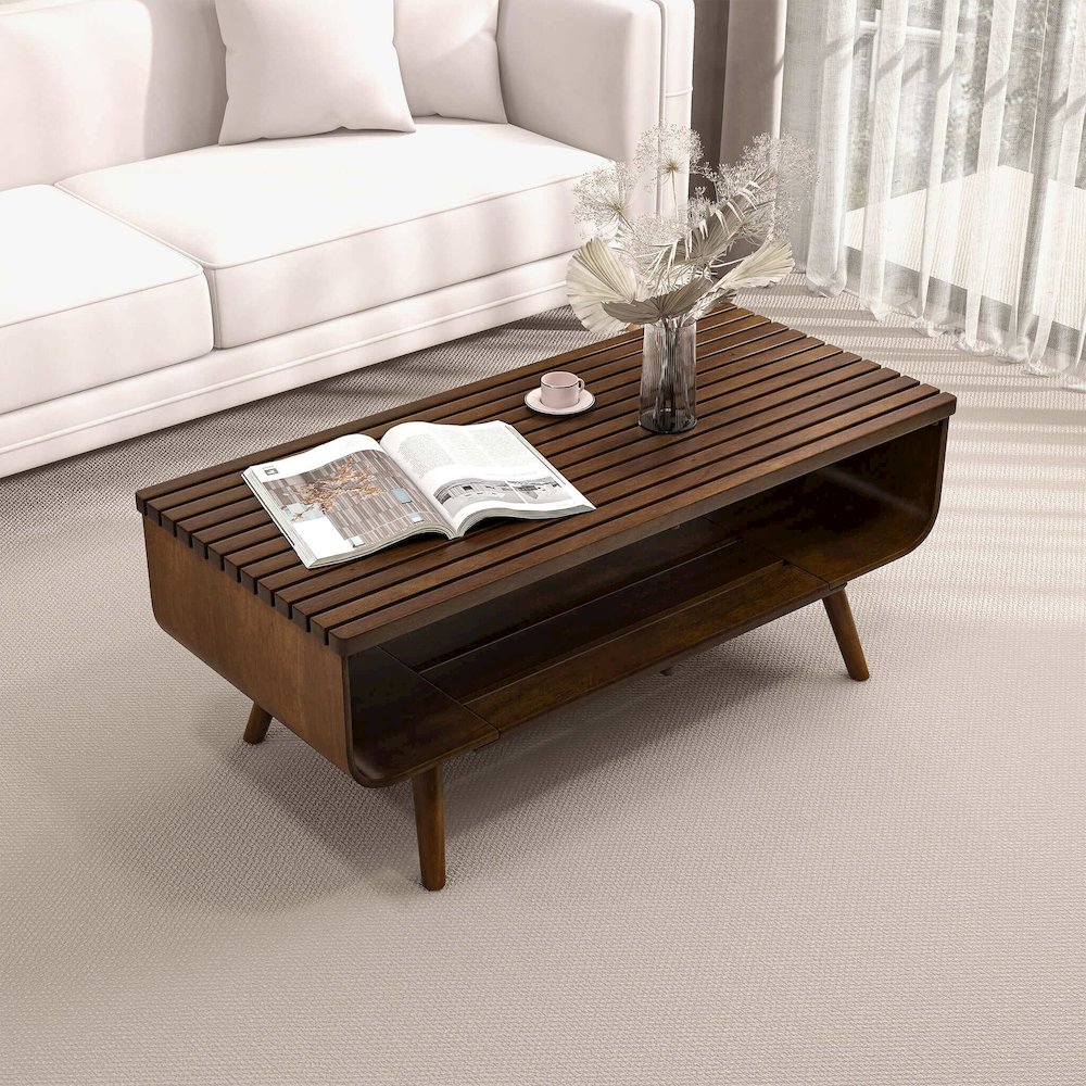 Alice Coffee Table Walnut. Picture 3
