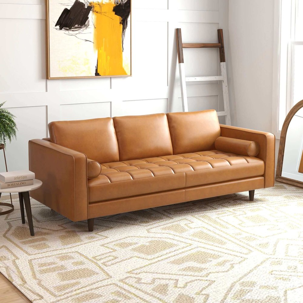 Catherine Mid-Century Modern Sofa. Picture 7