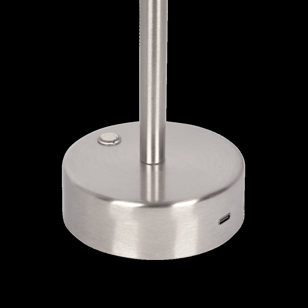 Elegance Rechargeable LED Table Lamp Brushed Nickel LED Touch Switch. Picture 5