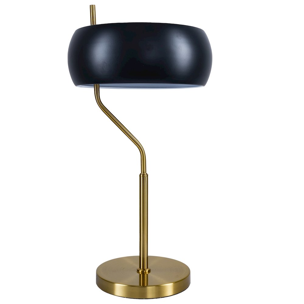 Flux Table Lamp - Black Outer - White Inner. Picture 2