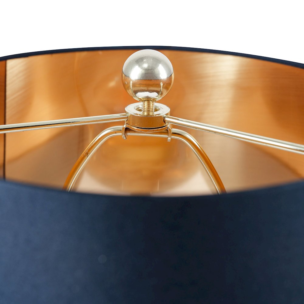 Lustrous Table Lamp - Black outer and Gold inner. Picture 5