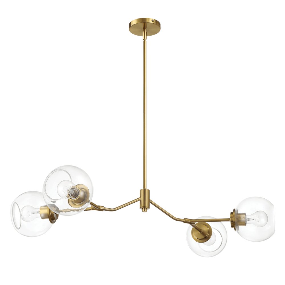 Jewel Four Lights Modern Farmhouse Chandelier. Picture 1