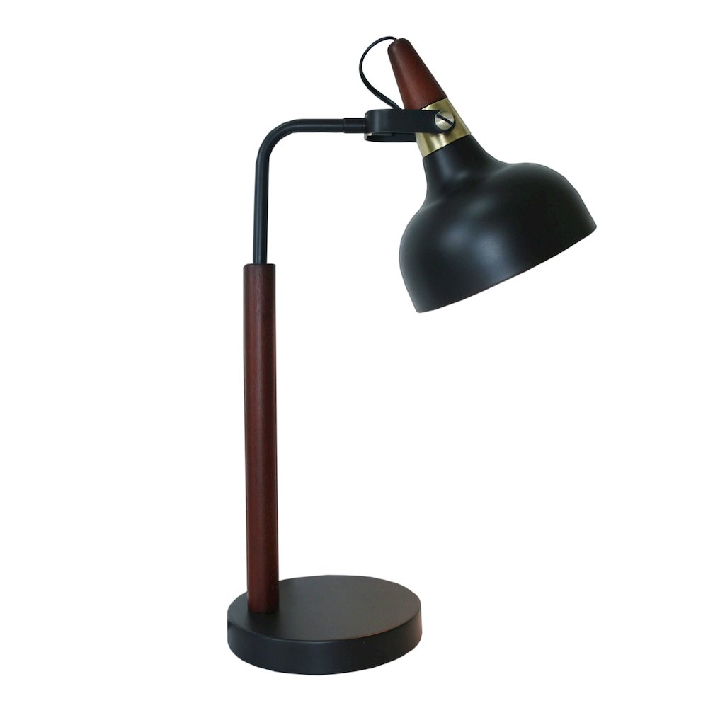 Glowlite Black Table Lamp with Cone Shade. Picture 2