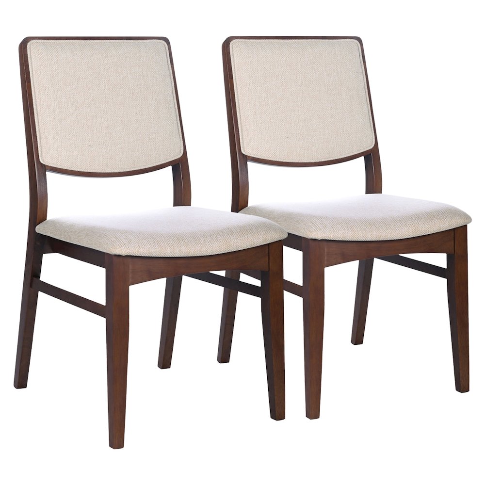 Skylar Beige Fabric Dining Chair (Set Of 2). Picture 1
