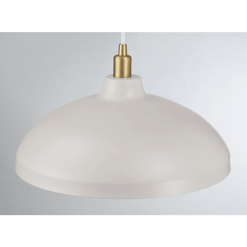 Astral Single Light White Pendant Lamp. Picture 3