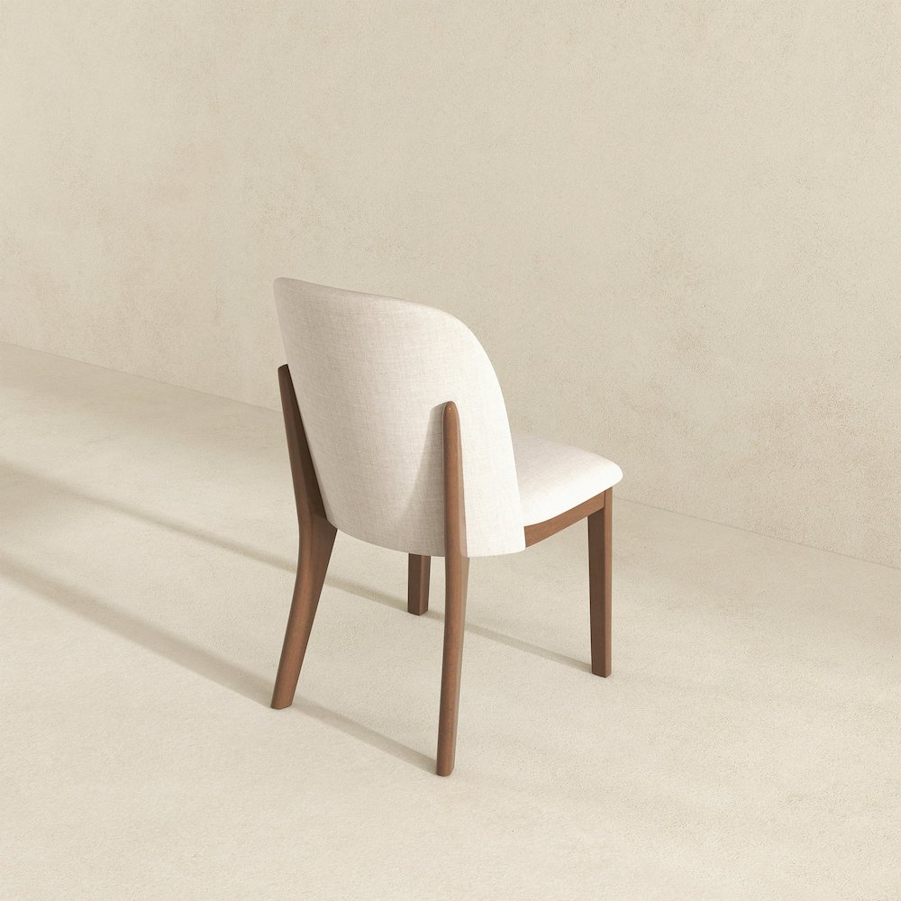 Kaitlyn Beige Fabric Dining Chair (Set Of 2). Picture 4
