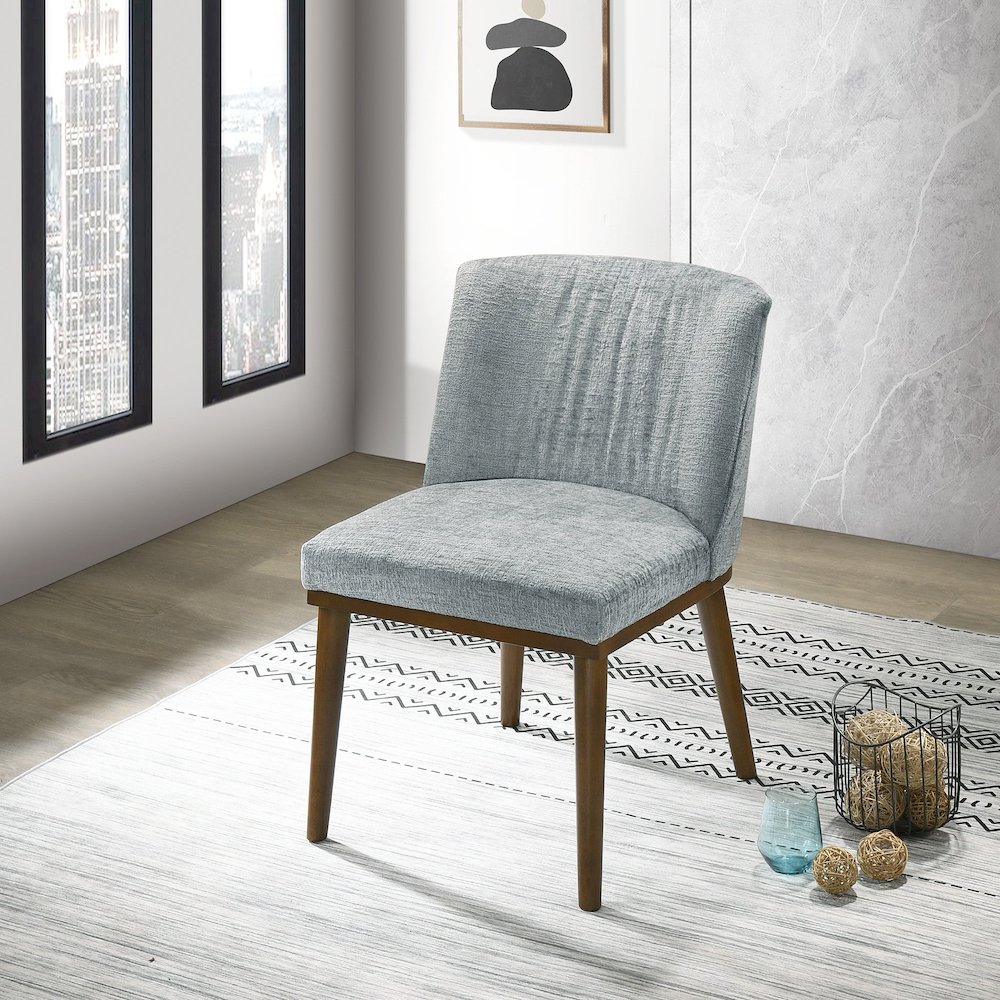 Daley Grey Fabric Dining Chair (Set Of 2). Picture 4