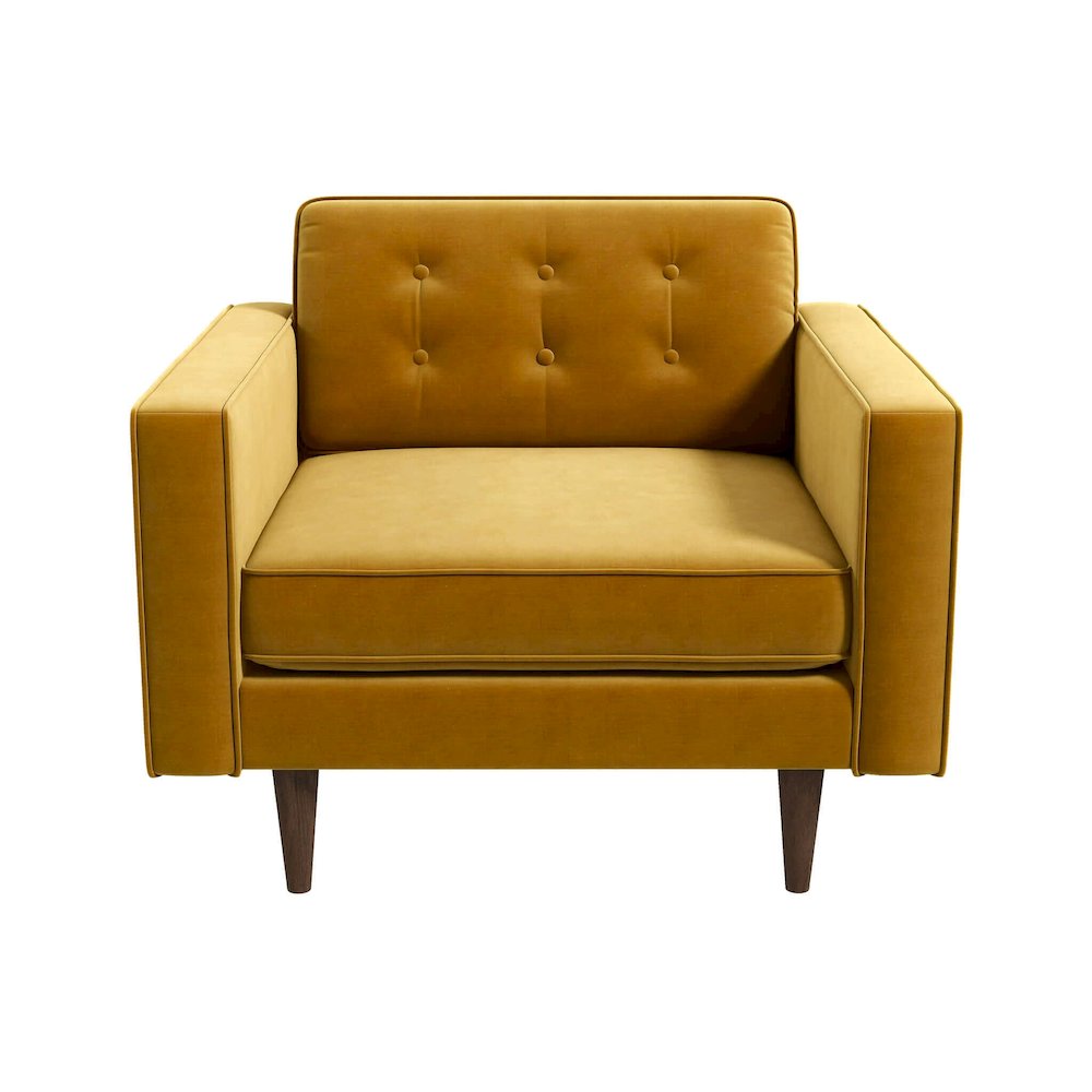 Casey Velvet Lounge Chair. Picture 2