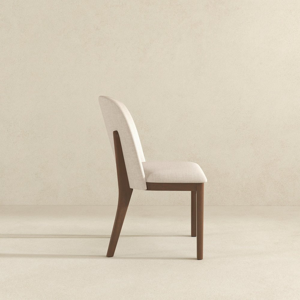 Kaitlyn Beige Fabric Dining Chair (Set Of 2). Picture 5