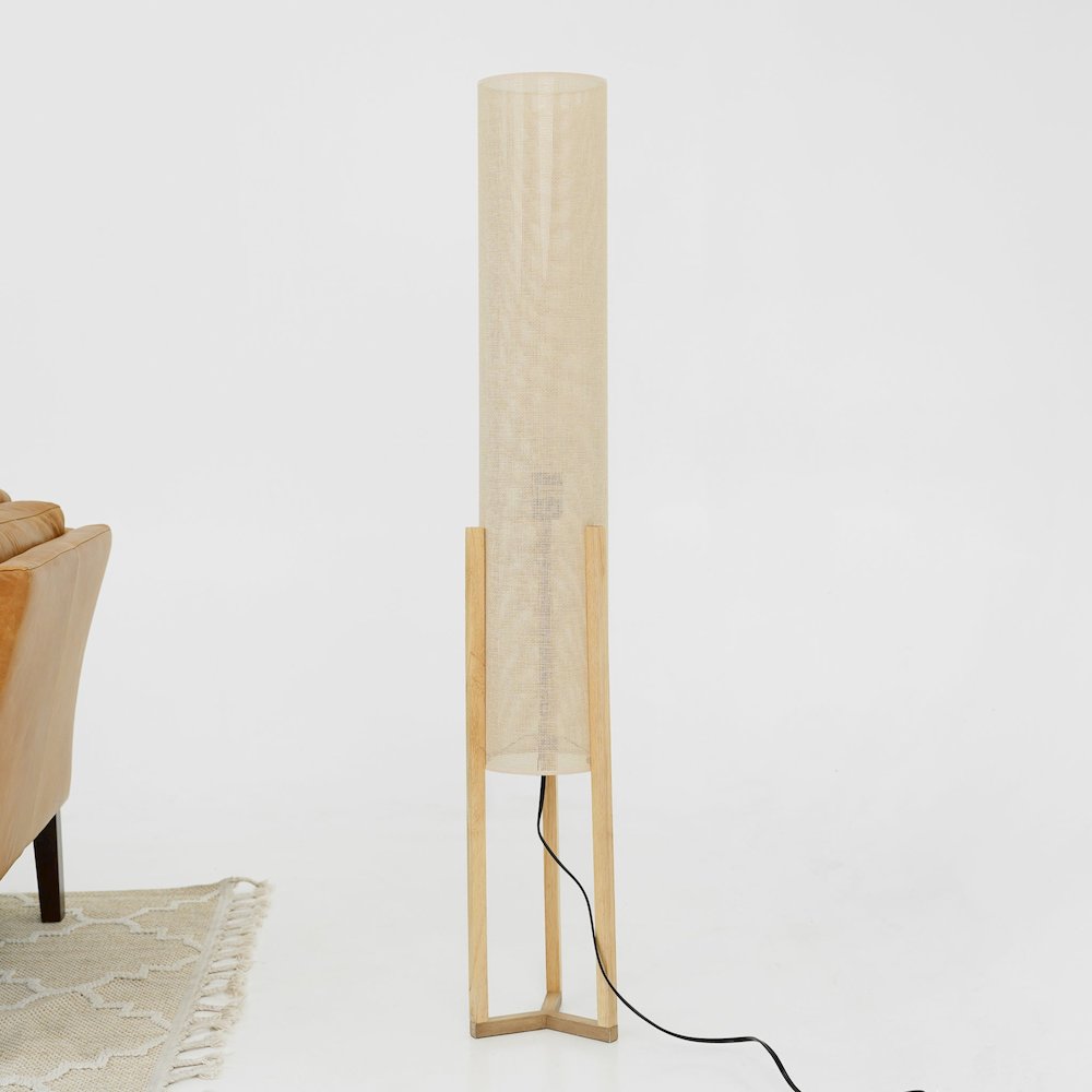 Ethos Floor Lamp Oak and Natural. Picture 3