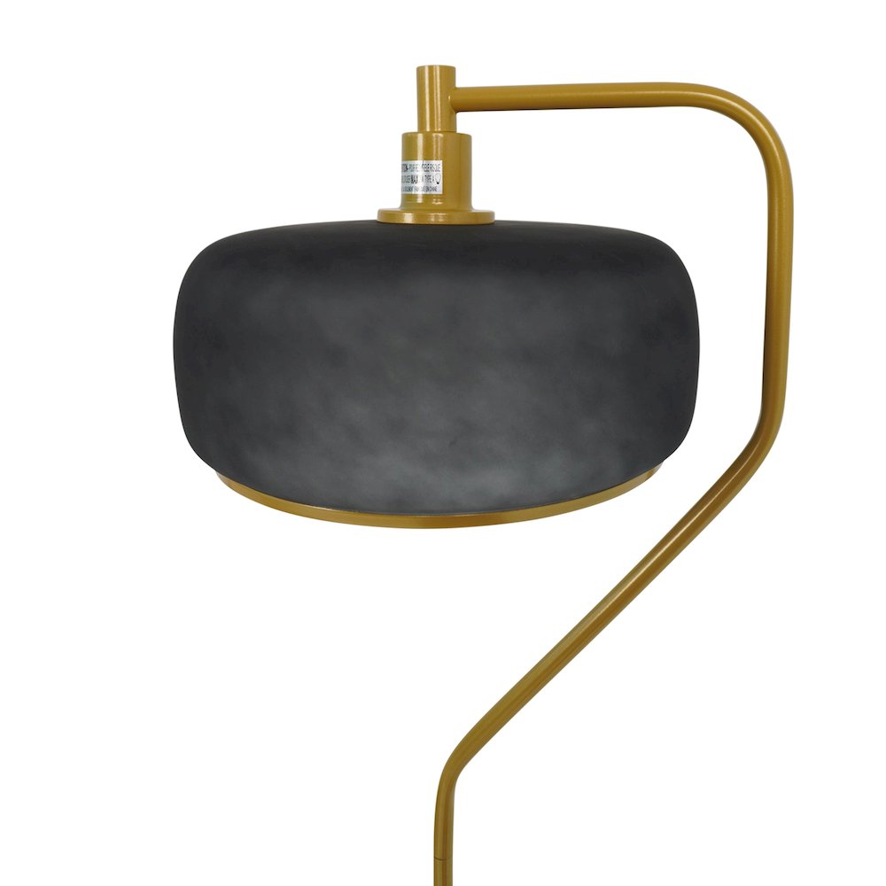 Astris Floor Lamp Black Sprayed and Gold. Picture 5