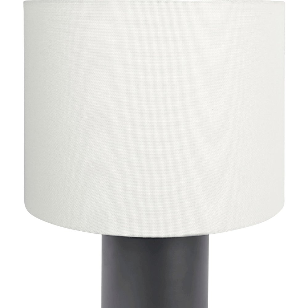 Aura Black Table Lamp with On/Off Switch Black Block Base. Picture 2