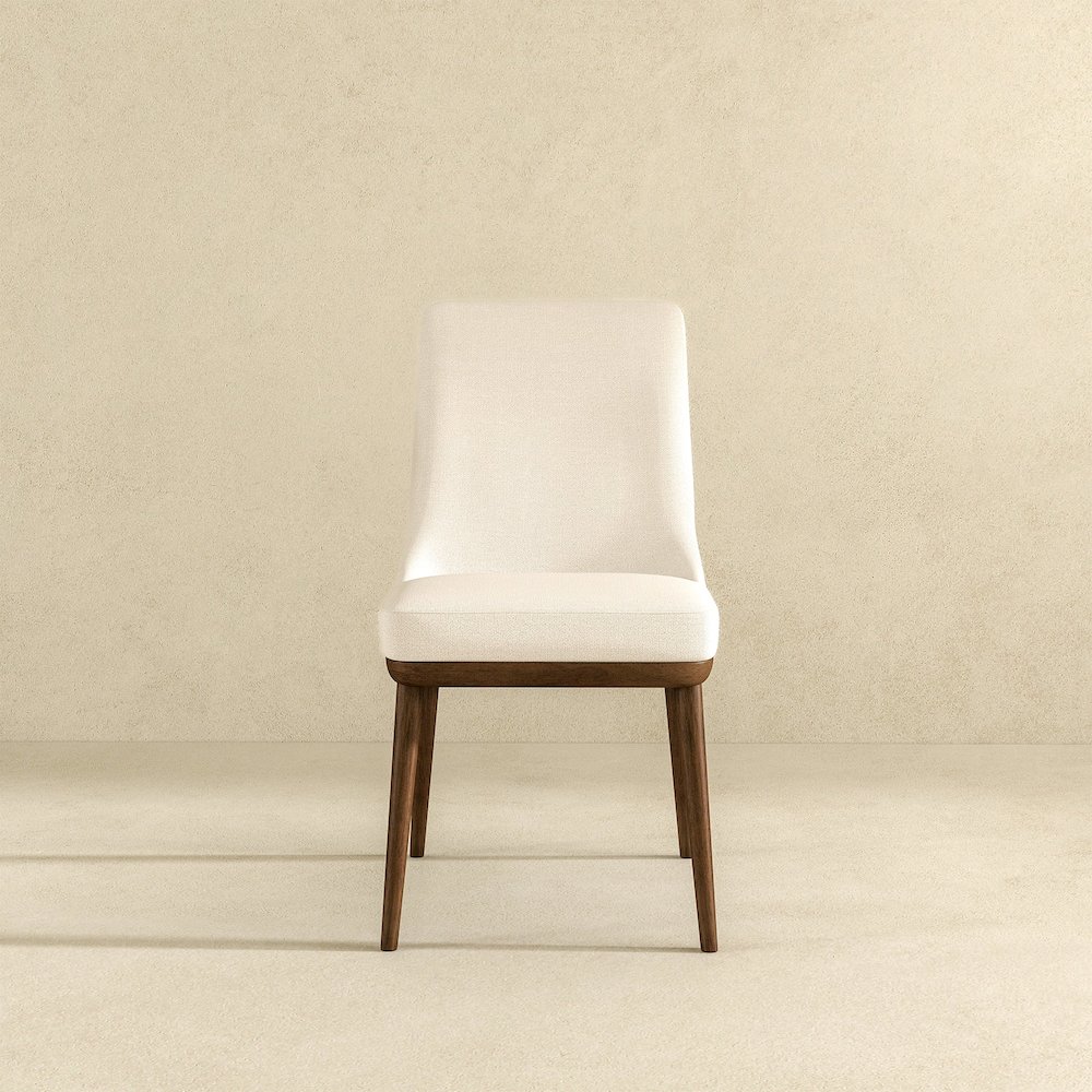 Kate Beige Fabric Dining Chair (Set Of 2). Picture 3