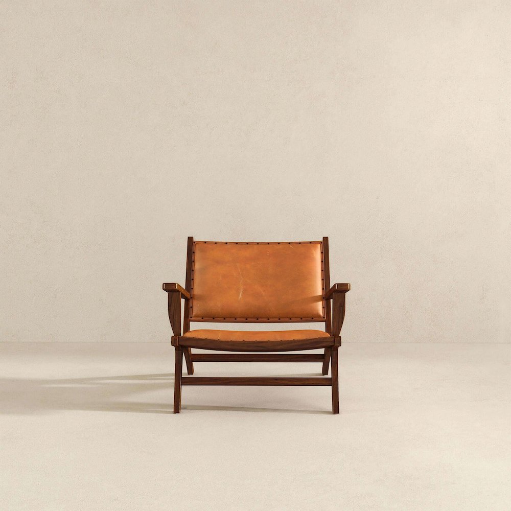 Daniel Leather Arm Chair. Picture 6