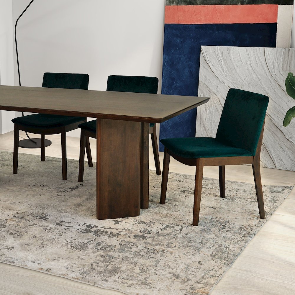 Alden Walnut Dining Table. Picture 5