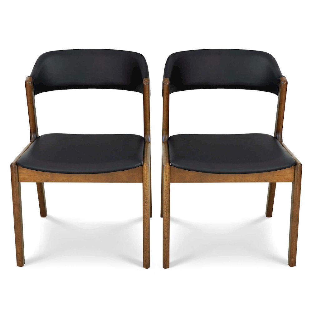 Enzo Black Leather Dining Chair (Set Of 2). Picture 7