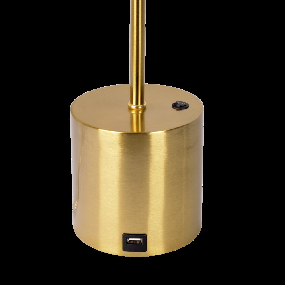 Ethereal Modern Small Brass Metal Table Lamp. Picture 5