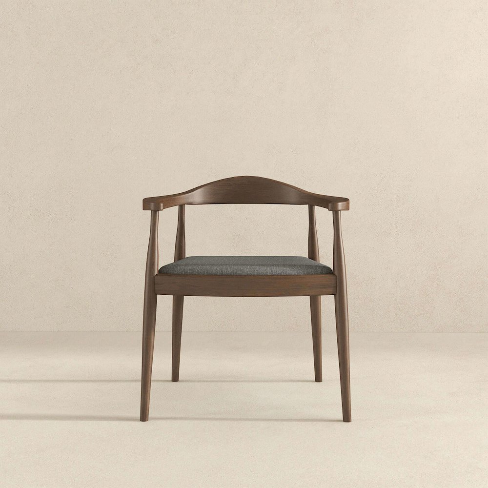 Kelly Grey Fabric Dining Chair. Picture 2