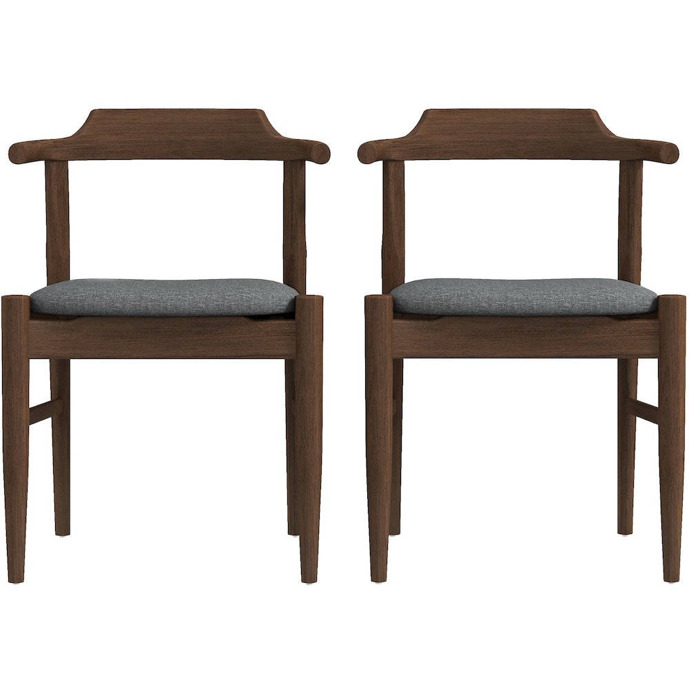 Daisy Gray Fabric Dining Chair (Set Of 2). Picture 1