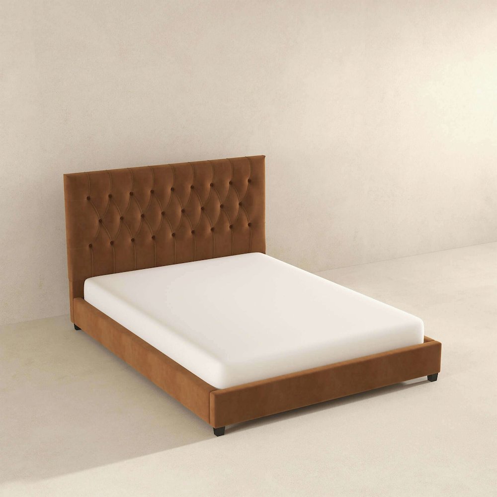 Donald Upholstered Platform Bed. Picture 6