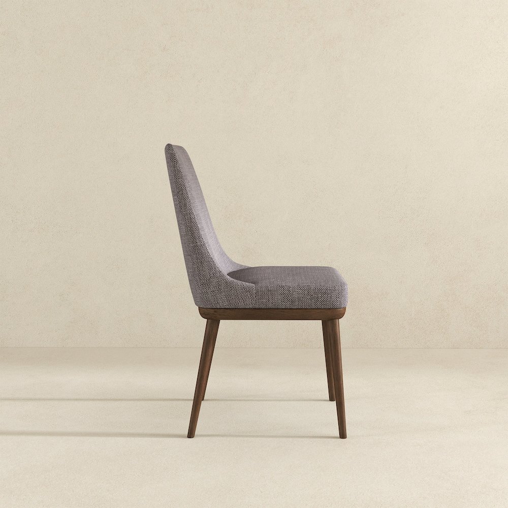 Kate  Grey Fabric Dining Chair (Set Of 2). Picture 4