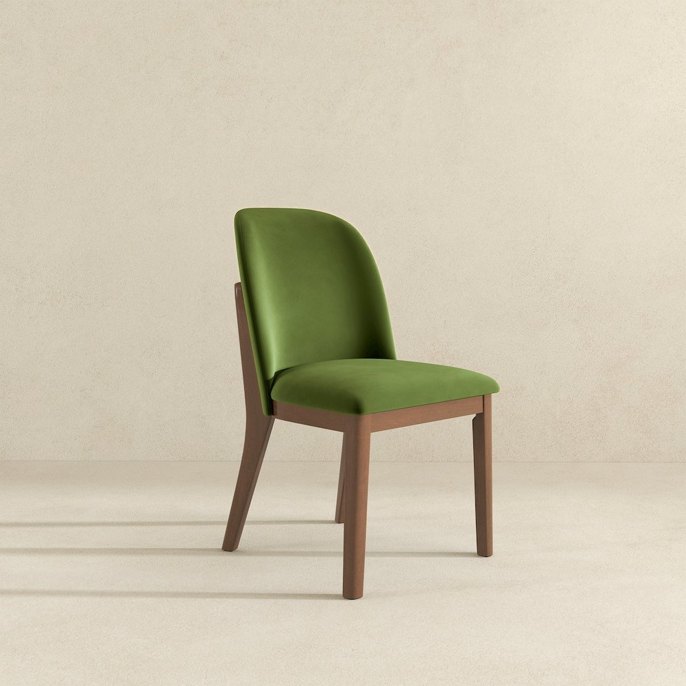 Kaitlyn Green Velvet Dining Chair (Set Of 2). Picture 4