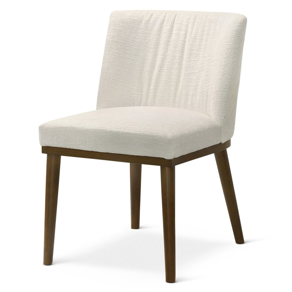 Daley White Fabric Dining Chair (Set Of 2). Picture 1
