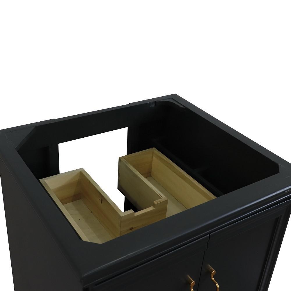 24 Single vanity in Dark Gray finish- cabinet only. Picture 4