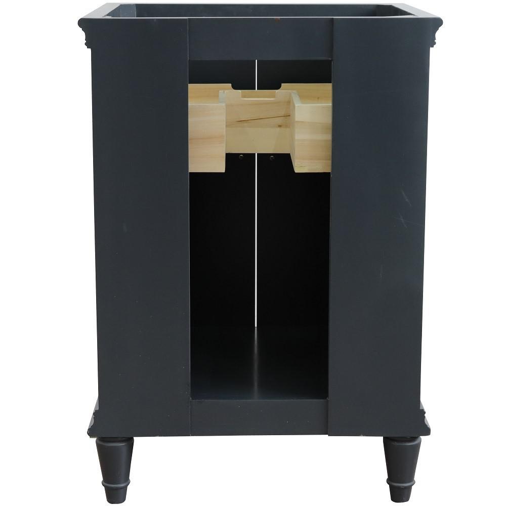 24 Single vanity in Dark Gray finish- cabinet only. Picture 5