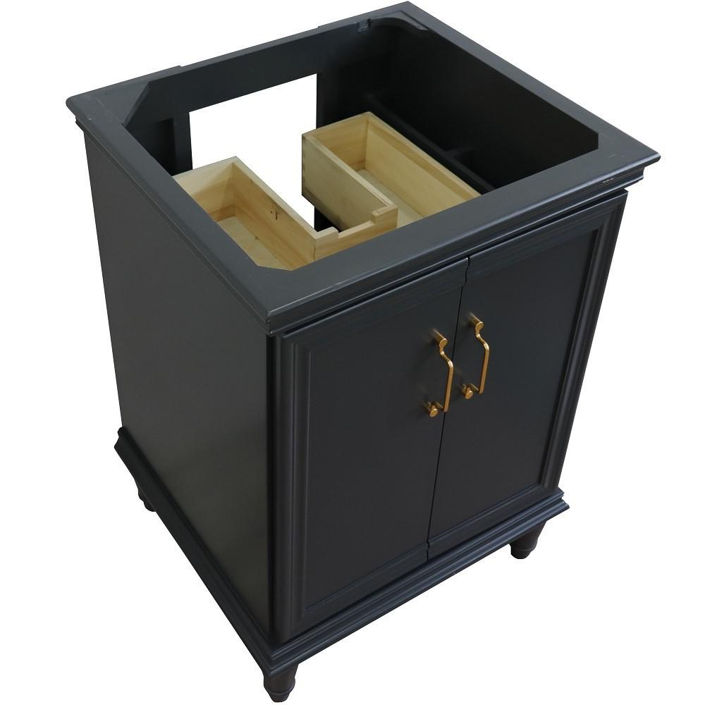 24 Single vanity in Dark Gray finish- cabinet only. Picture 7
