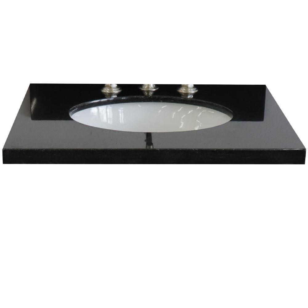 25 Black galaxy granite top with oval sink. Picture 3