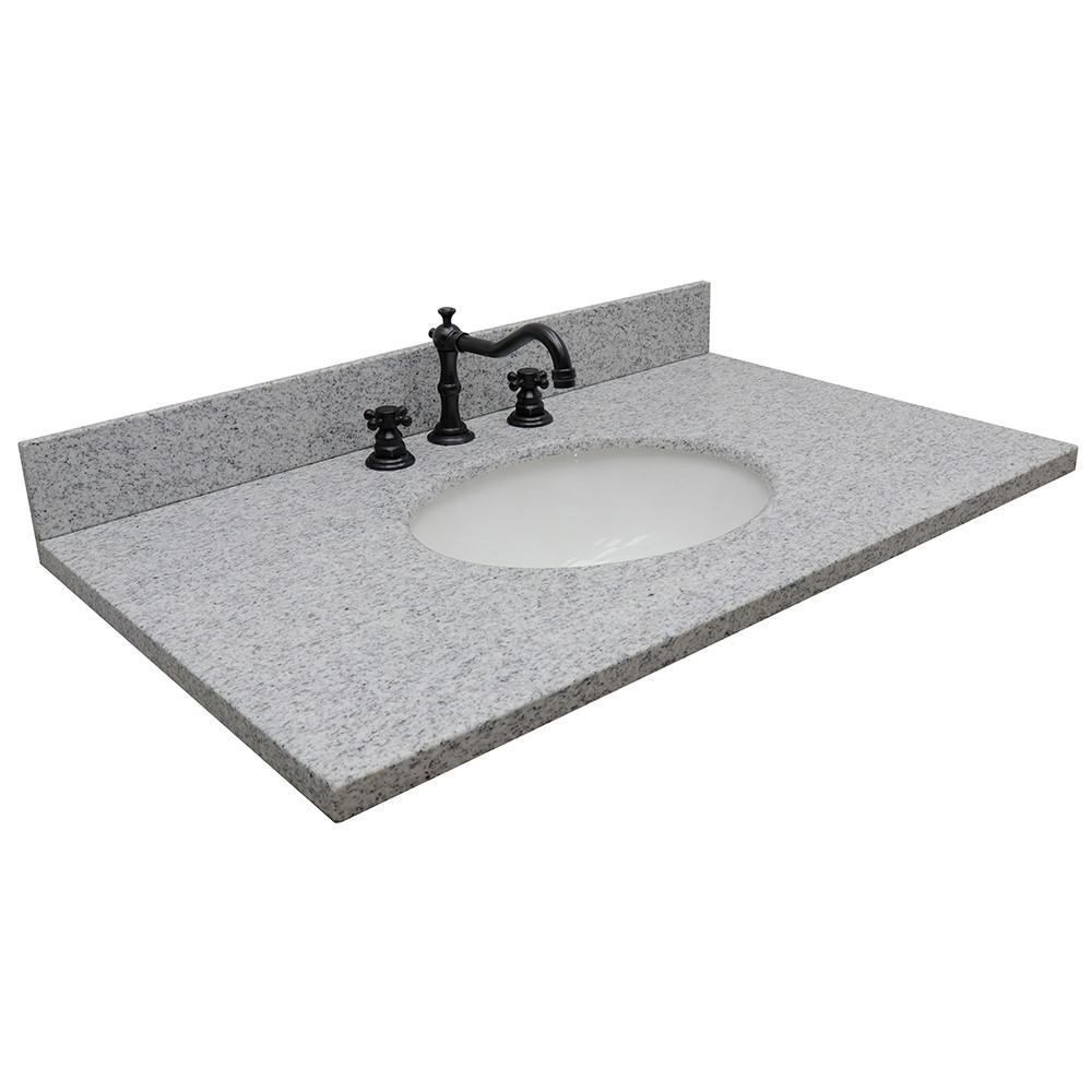 37 Gray granite top with oval sink. Picture 2