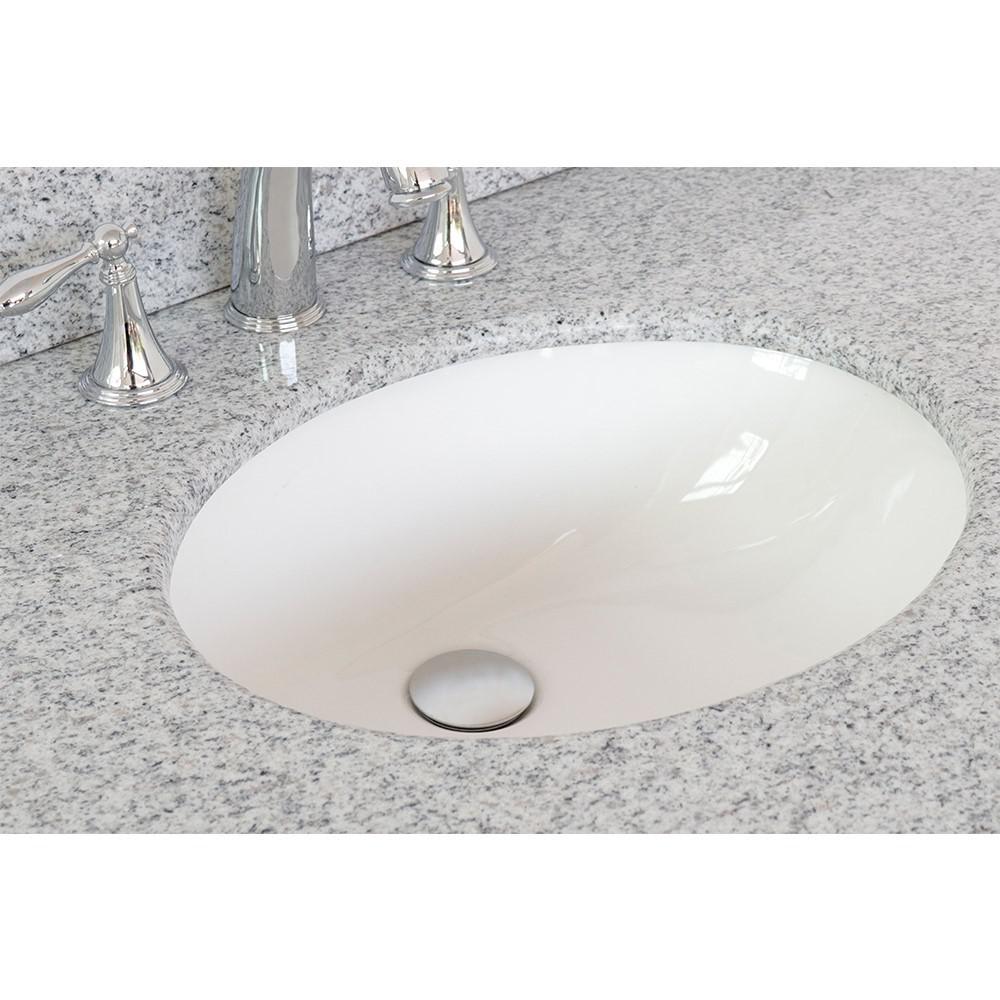 37 Gray granite top with oval sink. Picture 1