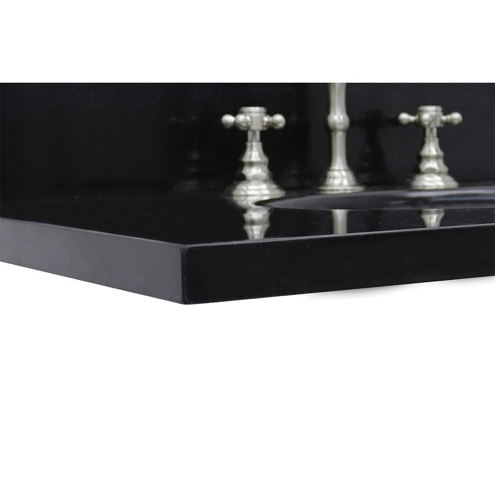 49 Black galaxy granite top with oval sink. Picture 4