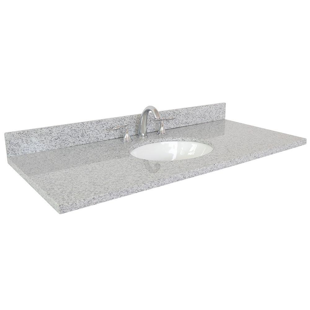 49 Gray granite top with oval sink. Picture 2