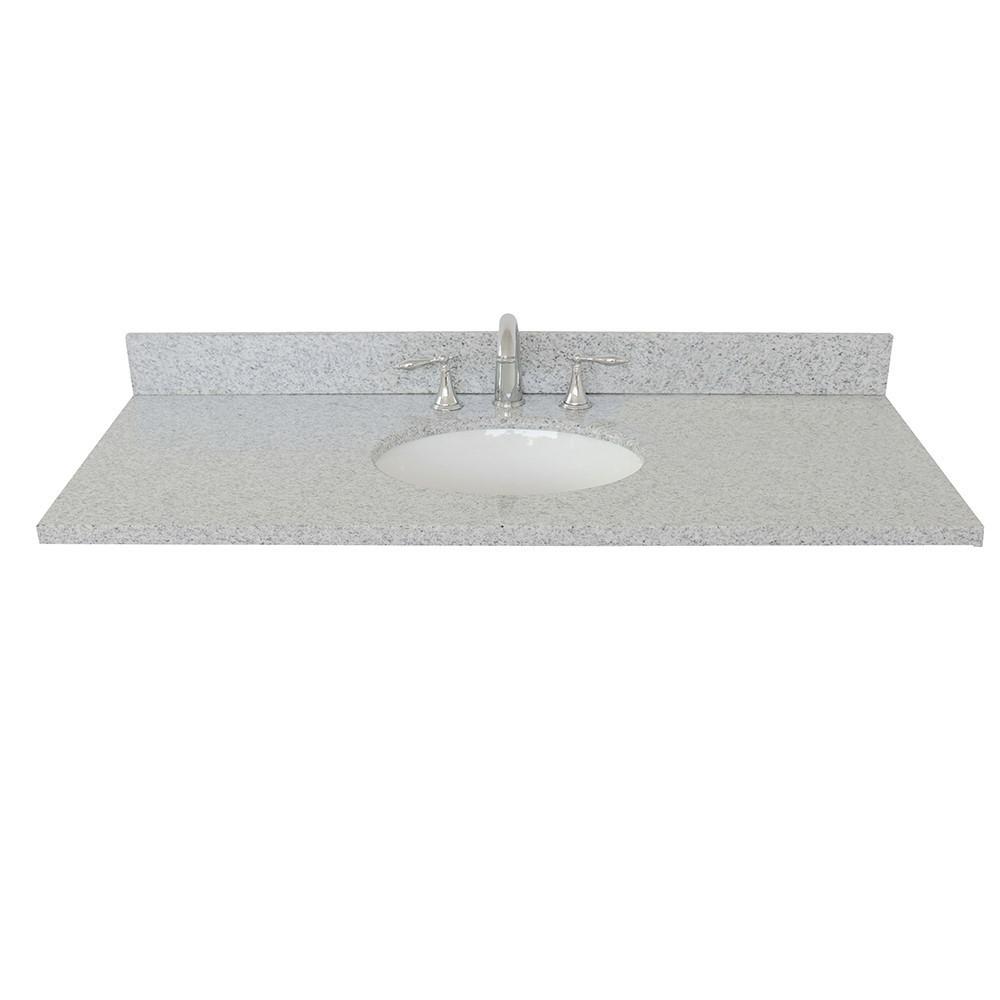 49 Gray granite top with oval sink. Picture 3